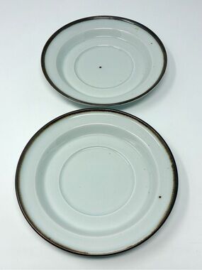 Dansk Designs Brown Mist Stoneware Saucers Set of 2 Replacements NR